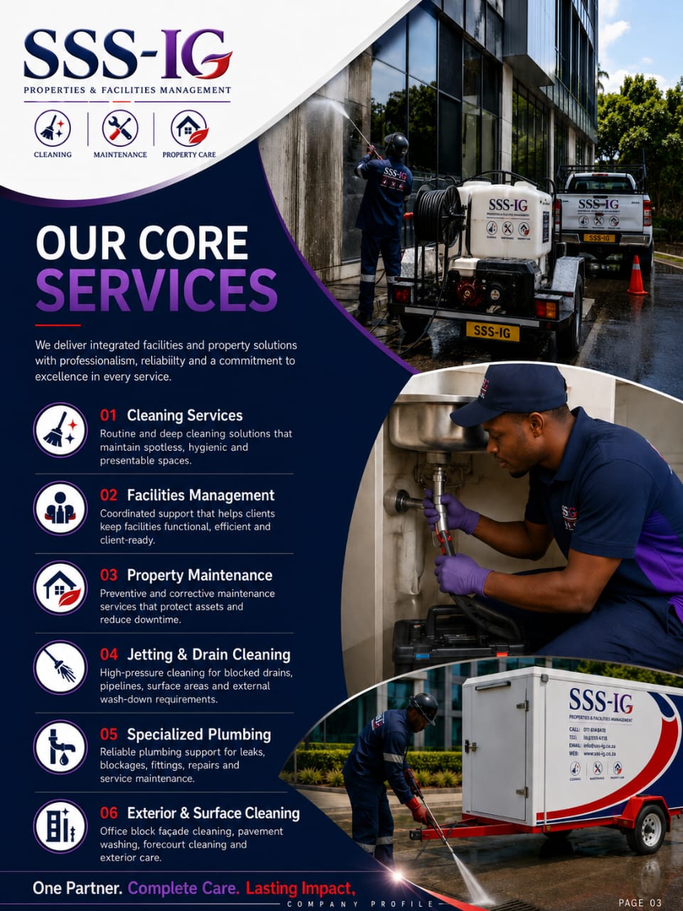 Visual overview of our core service categories